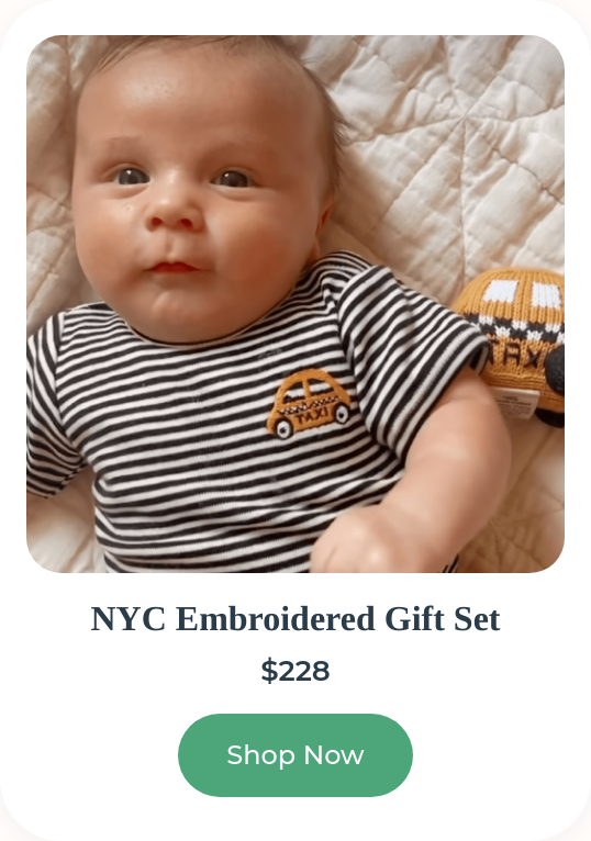 NYC Embroidered Gift Set — $228
