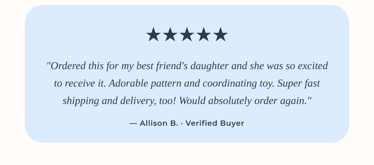 Verified customer review for the NYC Print Romper & Rattle Set