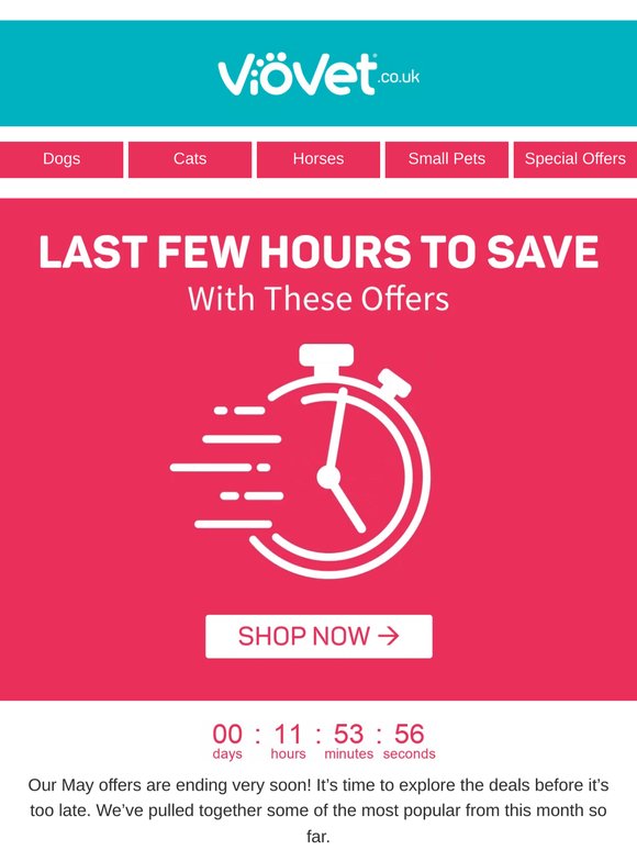 Less than 12 hours left to grab these savings on treats, joint care & more!