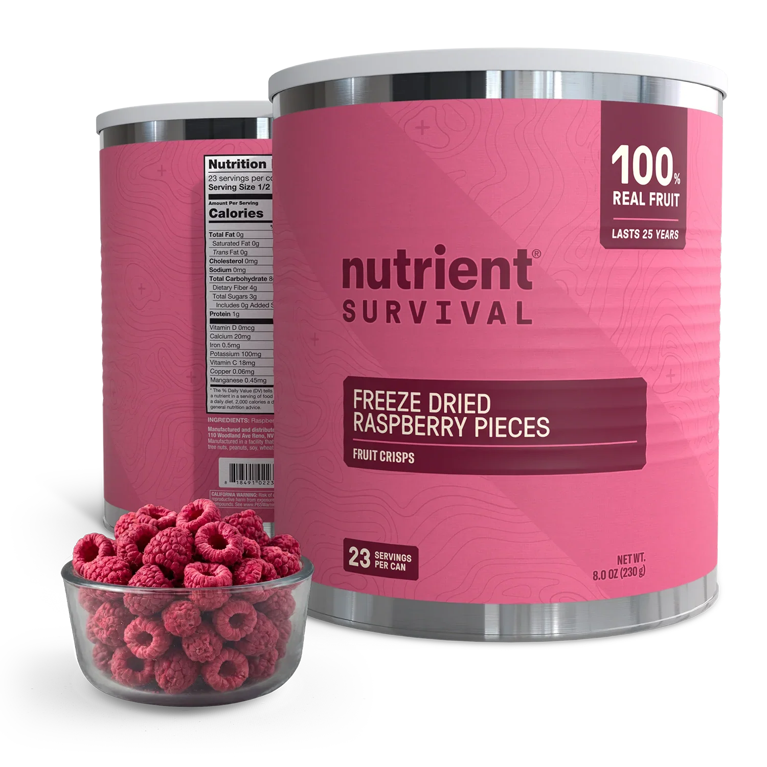 Image of Freeze Dried Raspberry Pieces #10 Can