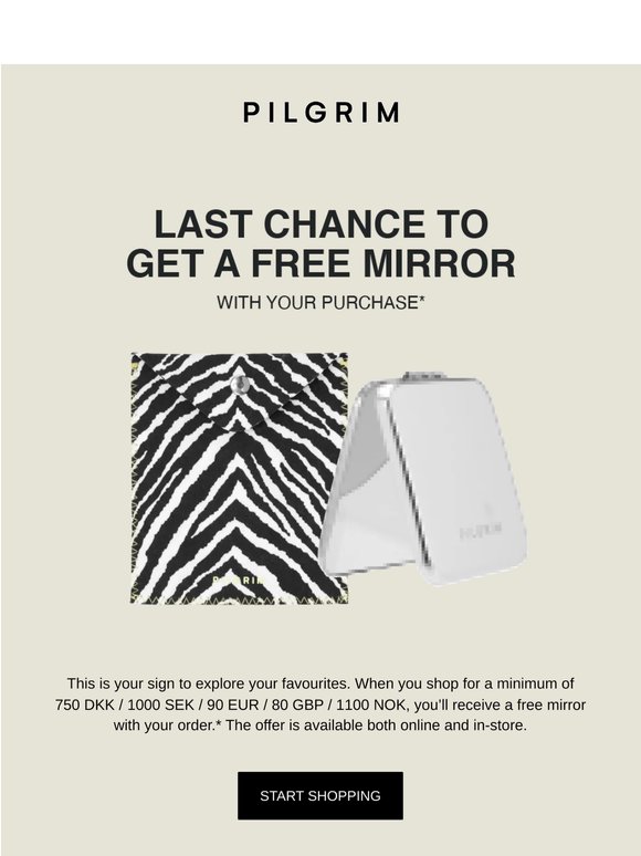 Last chance to get a free mirror 🤍