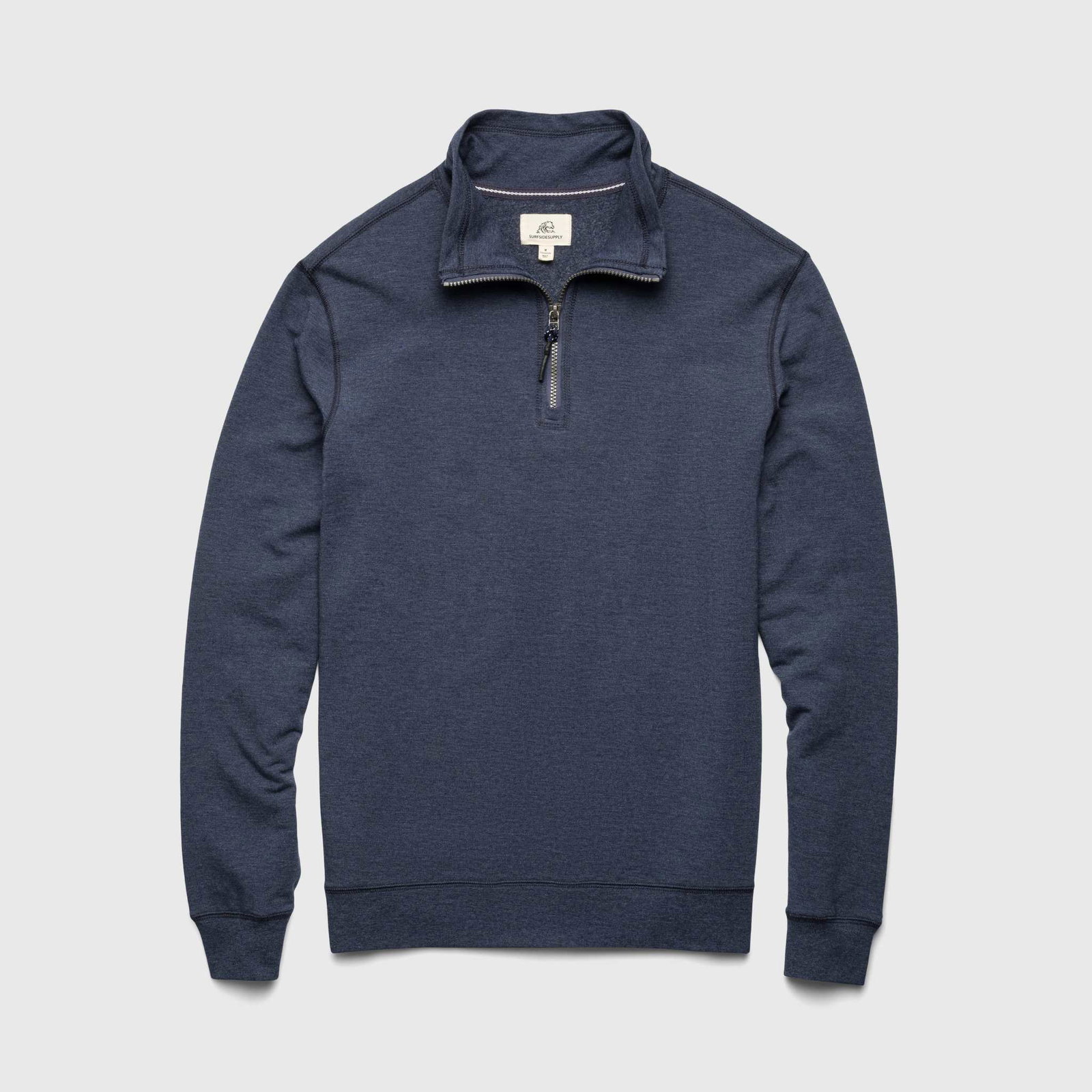 Image of Bobby Brushback Quarter Zip - Navy Heather
