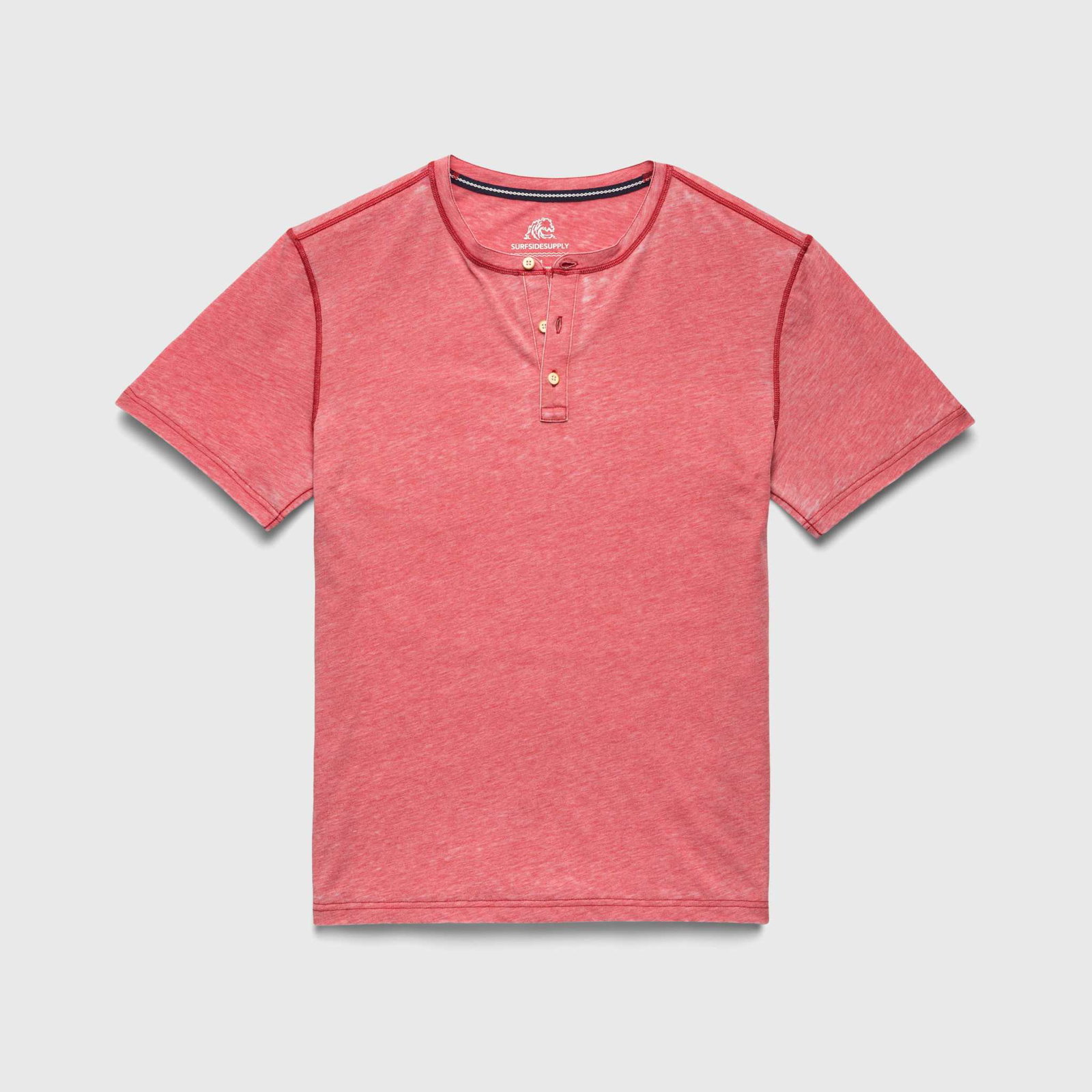 Image of Sean Burnout Henley - Mineral Red