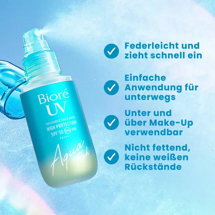 Bioré Aqua Rich UV LSF 50 Gesichtsspray
