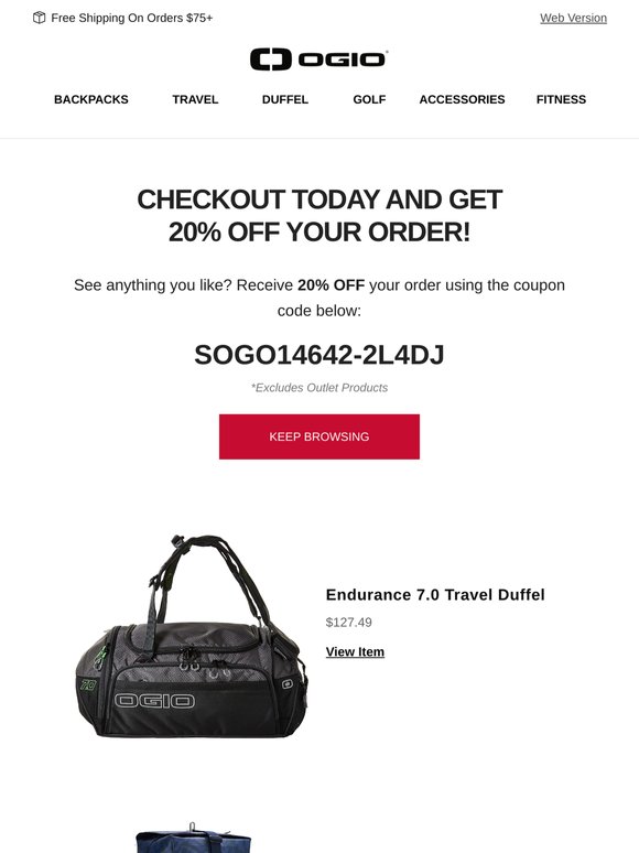 Did You See Something You Liked? If So, Take 20% Off.