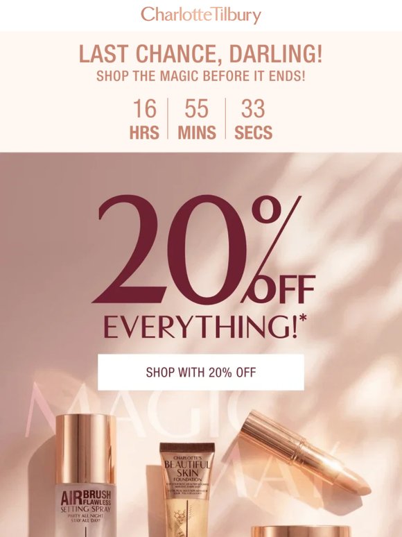 20% OFF Ends Tonight 🚨