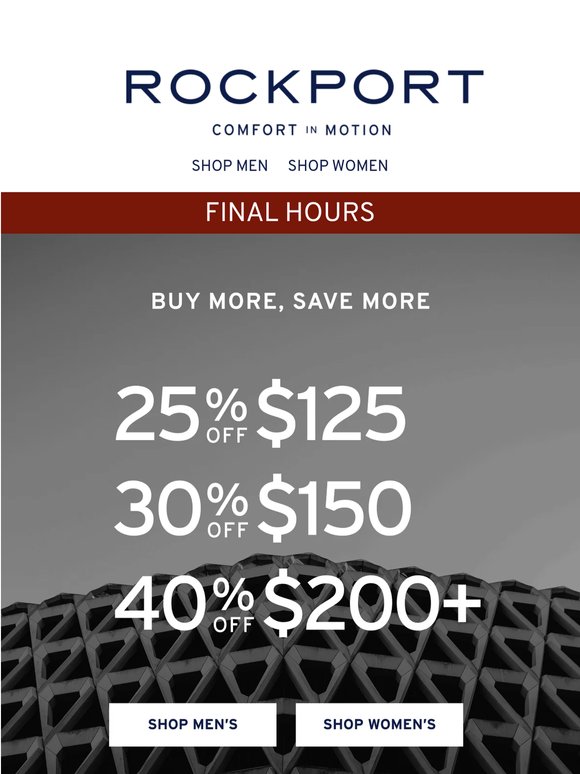 FINAL HOURS—40% Off Your Cart