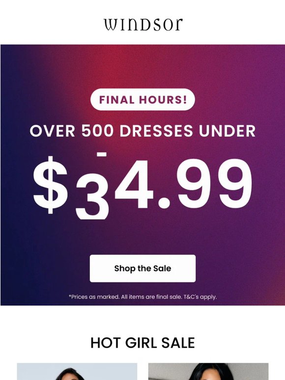 LAST CHANCE DRESSES UNDER $25  ⏳