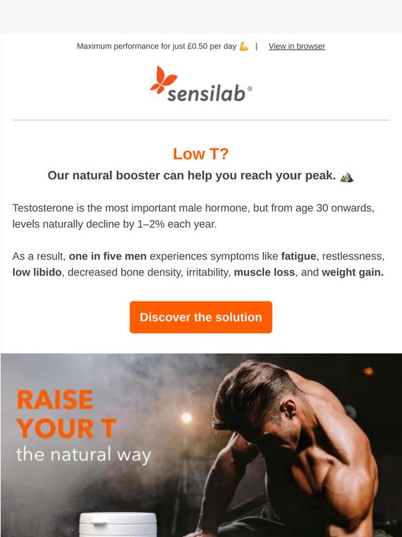 Tired & stressed? It could be low T 📉