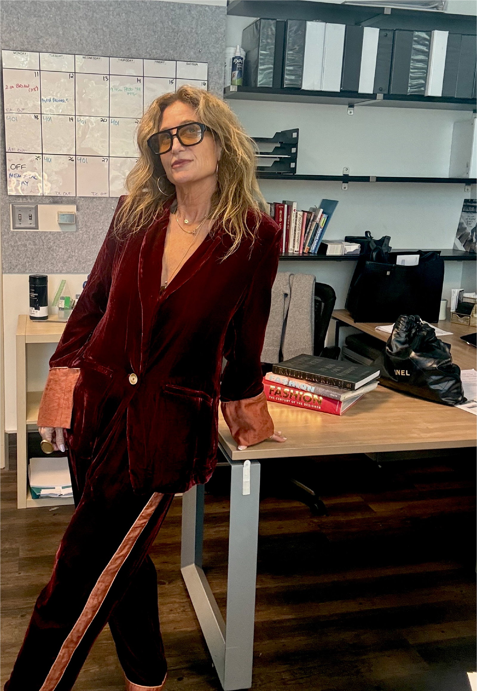 Deme Velvet Satin Jacket/Allyson B. Fanger - Highlight