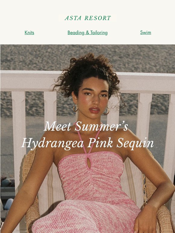 Meet Summer's Hydrangea Pink Sequin