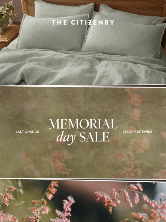 FINAL HOURS: The Memorial Day Sale