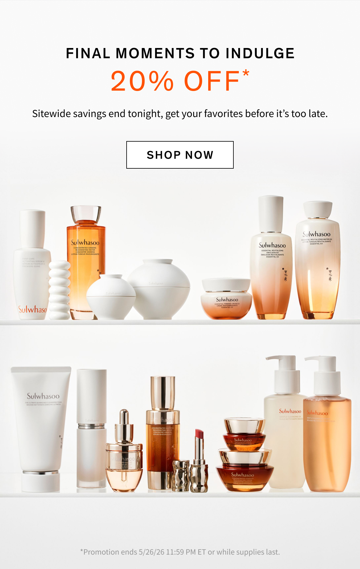 Enjoy 20% Off Sitewide