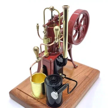 OKMO R01 1/12 Stirling Hot Air Pump Engine Model Water-cooled External Combustion Engine Copper Castings Physics Science Experiment for Children
