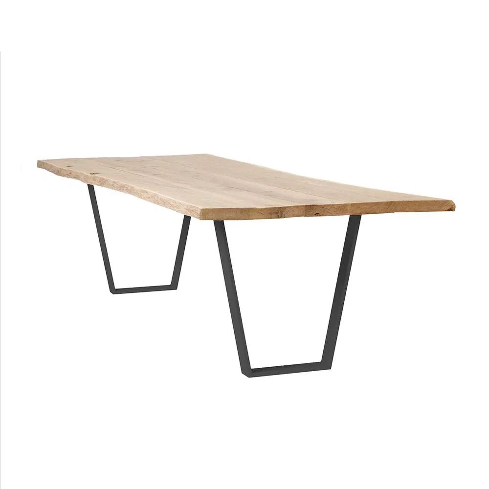 Image of Scandi Oak Table - Live Edge: 240cm