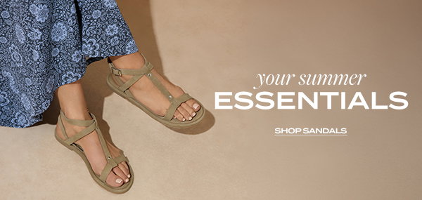 your summer essentials - shop sandals