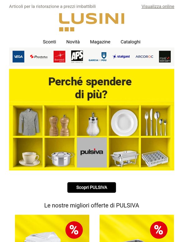 Le migliori offerte per i professionisti, ora su PULSIVA
