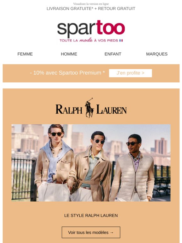 ✨Brillez pour vos choix mode. Livraison gratuite sur Polo Ralph Lauren, Teddy Smith, BIRKENSTOCK, Dr. Martens, New Balance, Emporio Armani, Selected et adidas