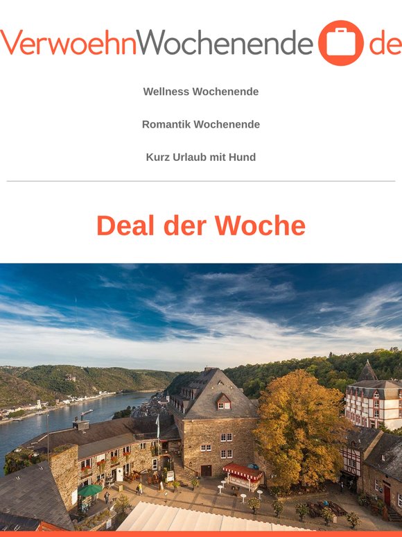 Deal der Woche: Kleiner Schlossurlaub mit Blick auf den Rhein