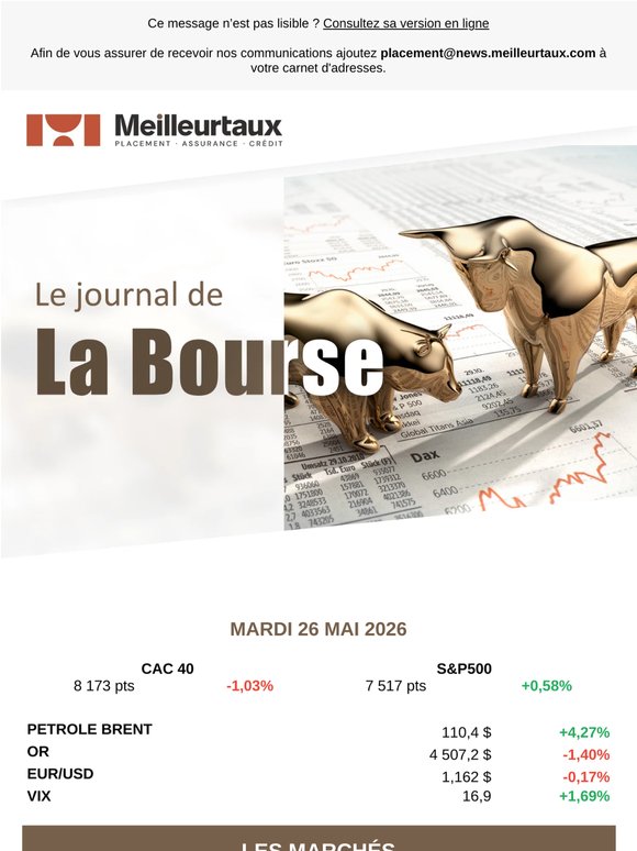 Le Journal de la Bourse du 26 mai 2026