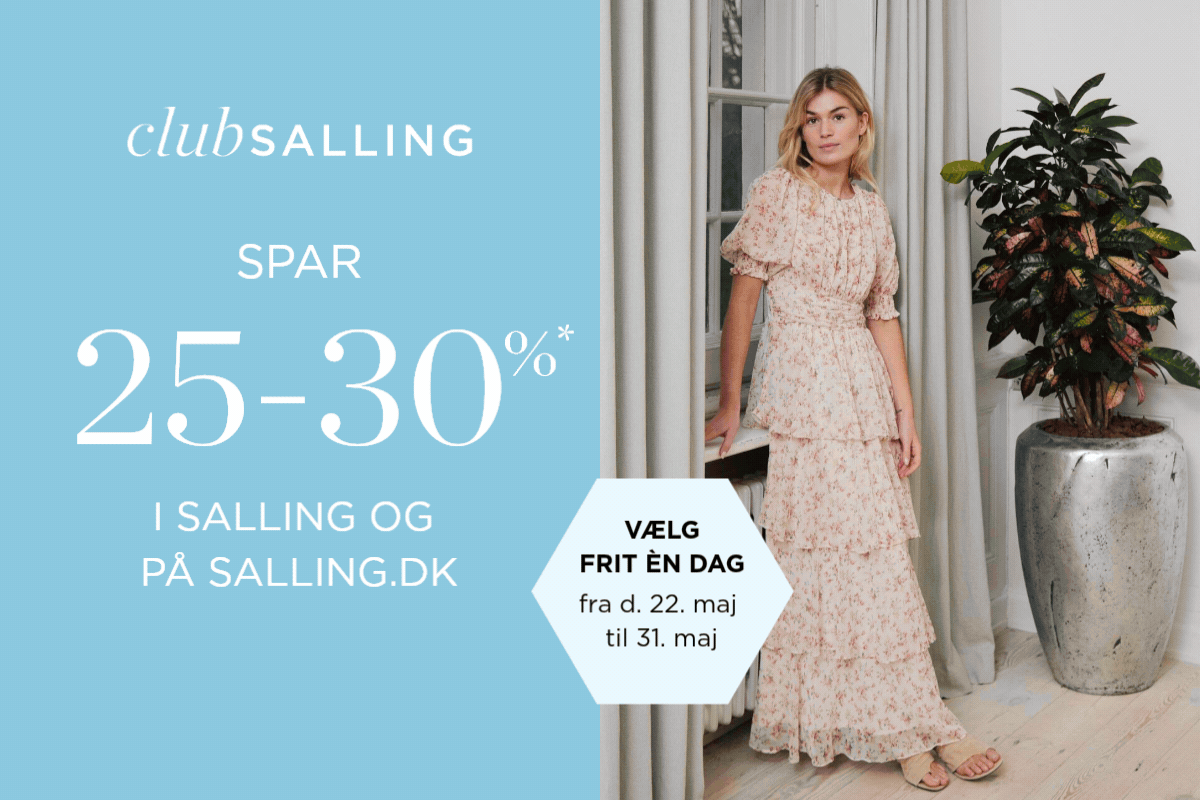 Spar 25-30% i Salling og på salling.dk