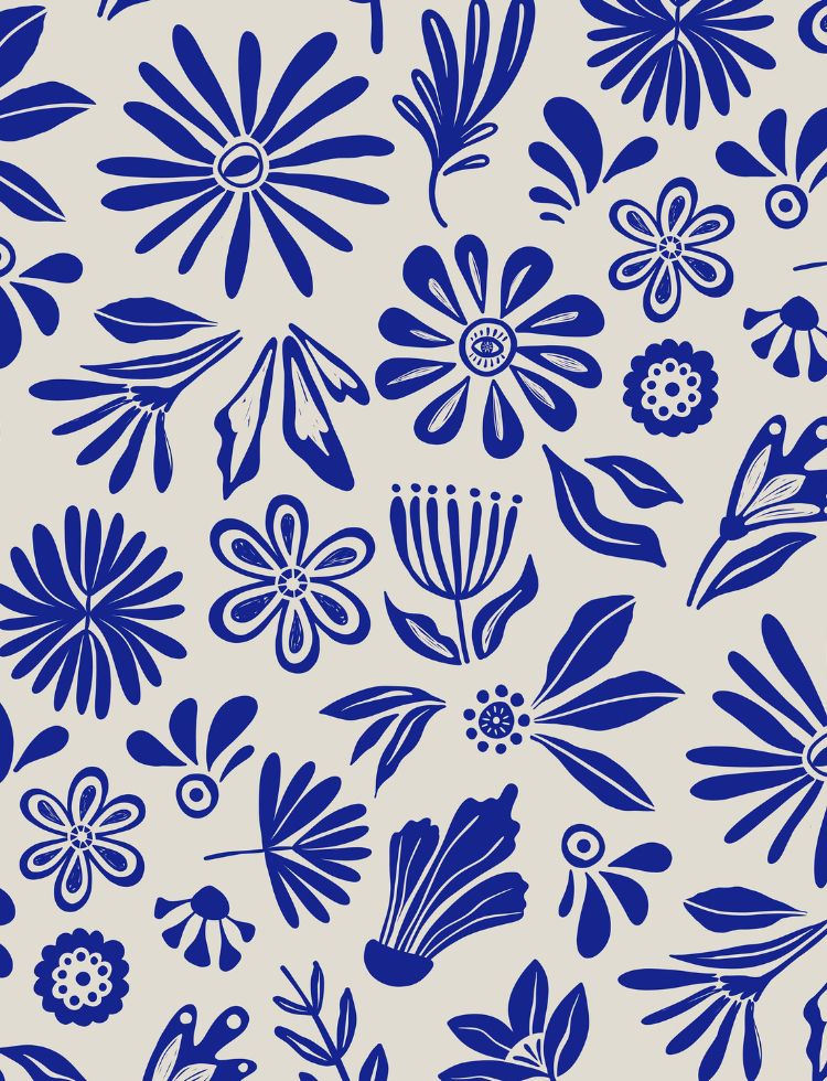 Festival de Flores Blanco Cotton Lawn