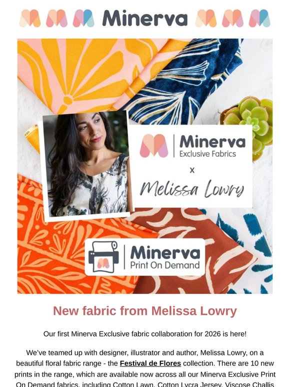 🌺 New fabric collection from Melissa Lowry
