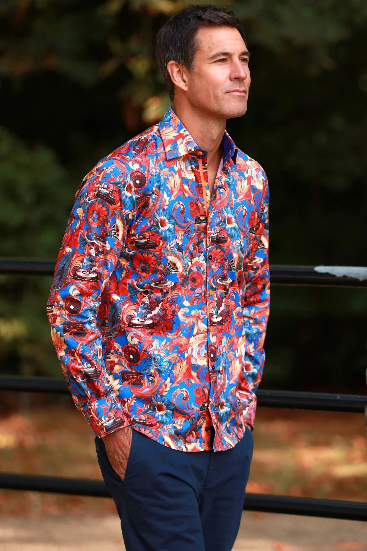Image of PSYCHEDELIC SYMPHONY PRINT SHIRT
