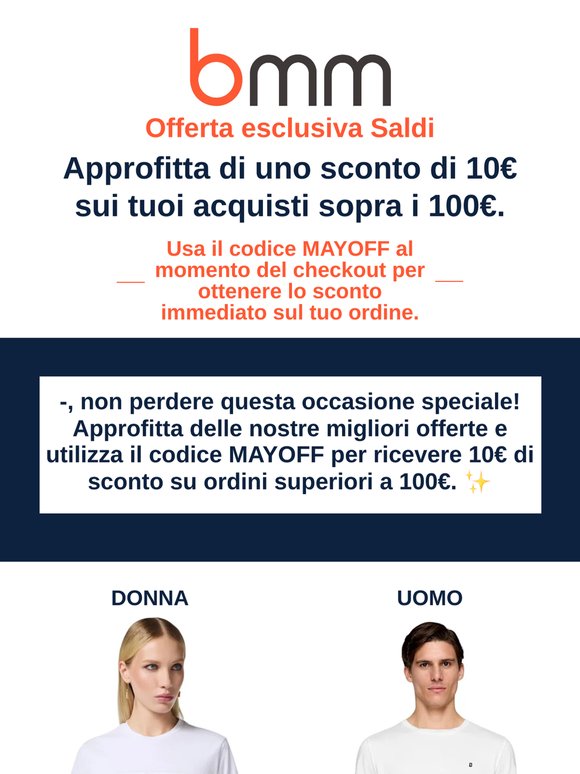 Risparmio di 10€ a tempo limitato