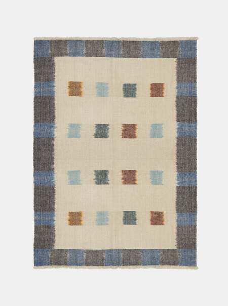 Grid Ikat Cashmere Throw (67in/1.7m)