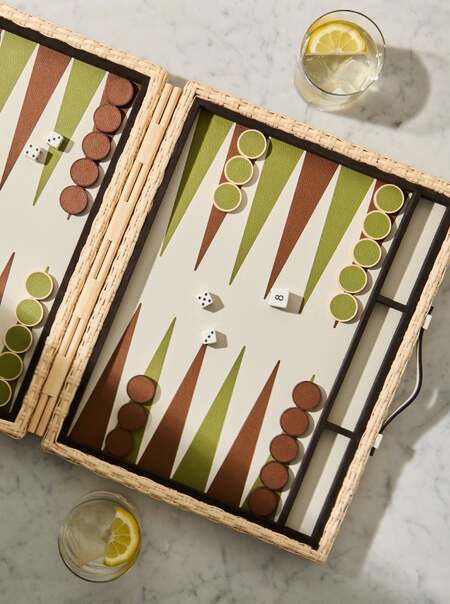 Monte-Carlo Rattan Backgammon Set