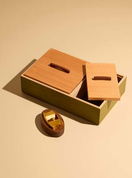 Wood Desk Tidy