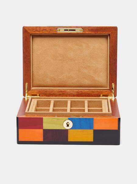 Venezia Rialto Wood Inlay Jewelry Box