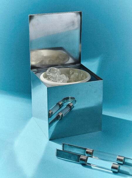1970s Florentine Silver-Plated Ice Bucket