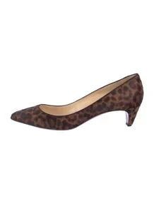 Ponyhair Animal Print Pumps