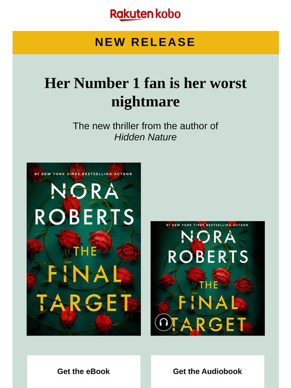 The Final Target by Nora Roberts is out now 🌹