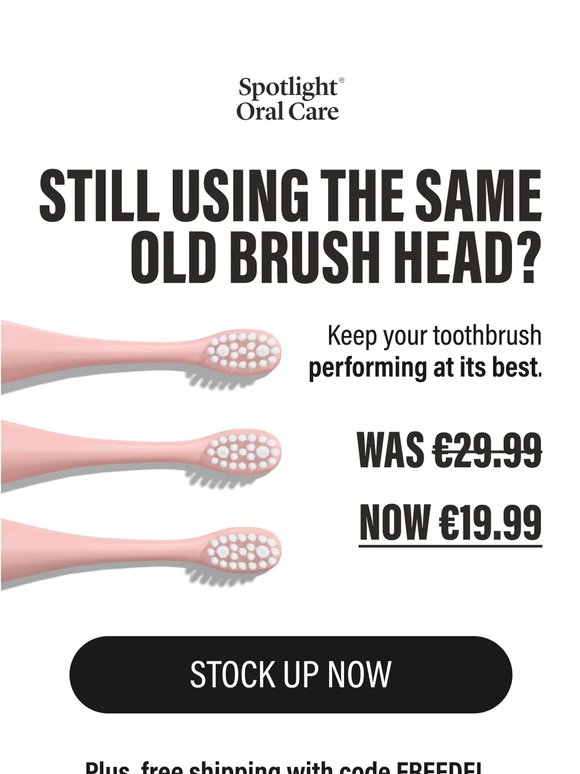 €20 Replacement Heads + FREE Delivery