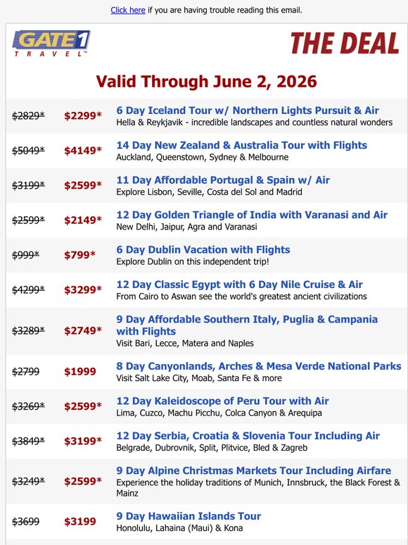The Deal from Gate 1 Travel
