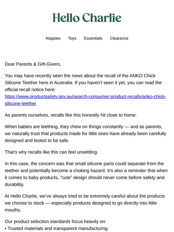 A Quick Note About Baby Teether Safety