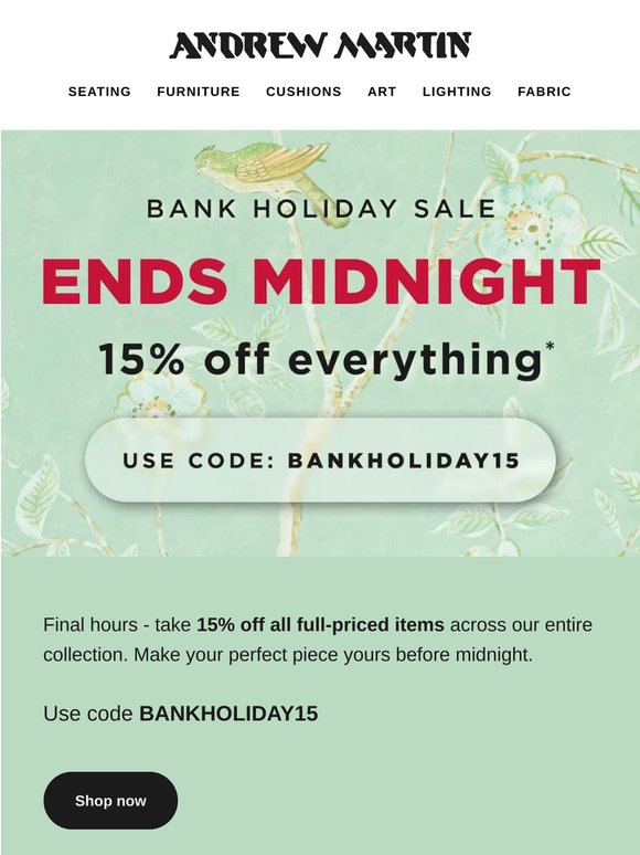 Sale Ends Midnight