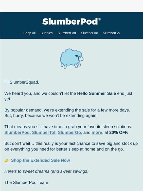 🎉 Surprise! The Hello Summer Sale isn’t over yet…