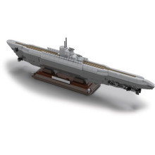 U-505 Submarine Building Block Model - 797 Pieces  Building Brick Set by Atom Brick Company