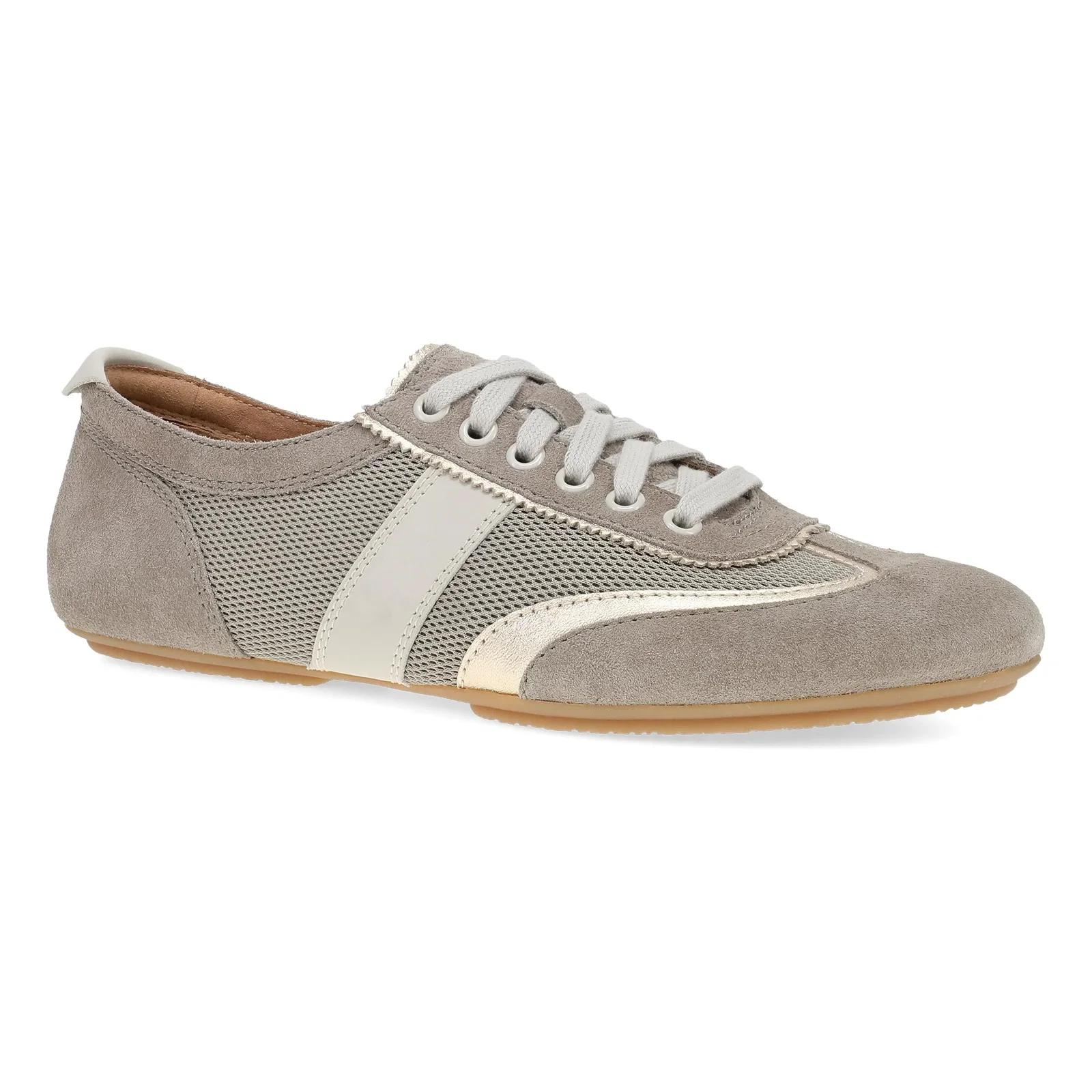 Image of Milana Taupe/Gold Suede