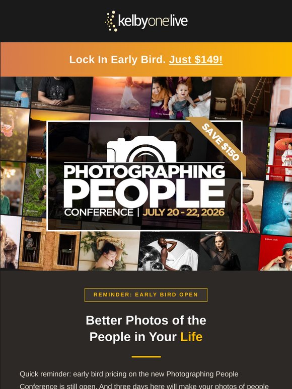 Reminder: better photos of the people in your life (early bird $149)