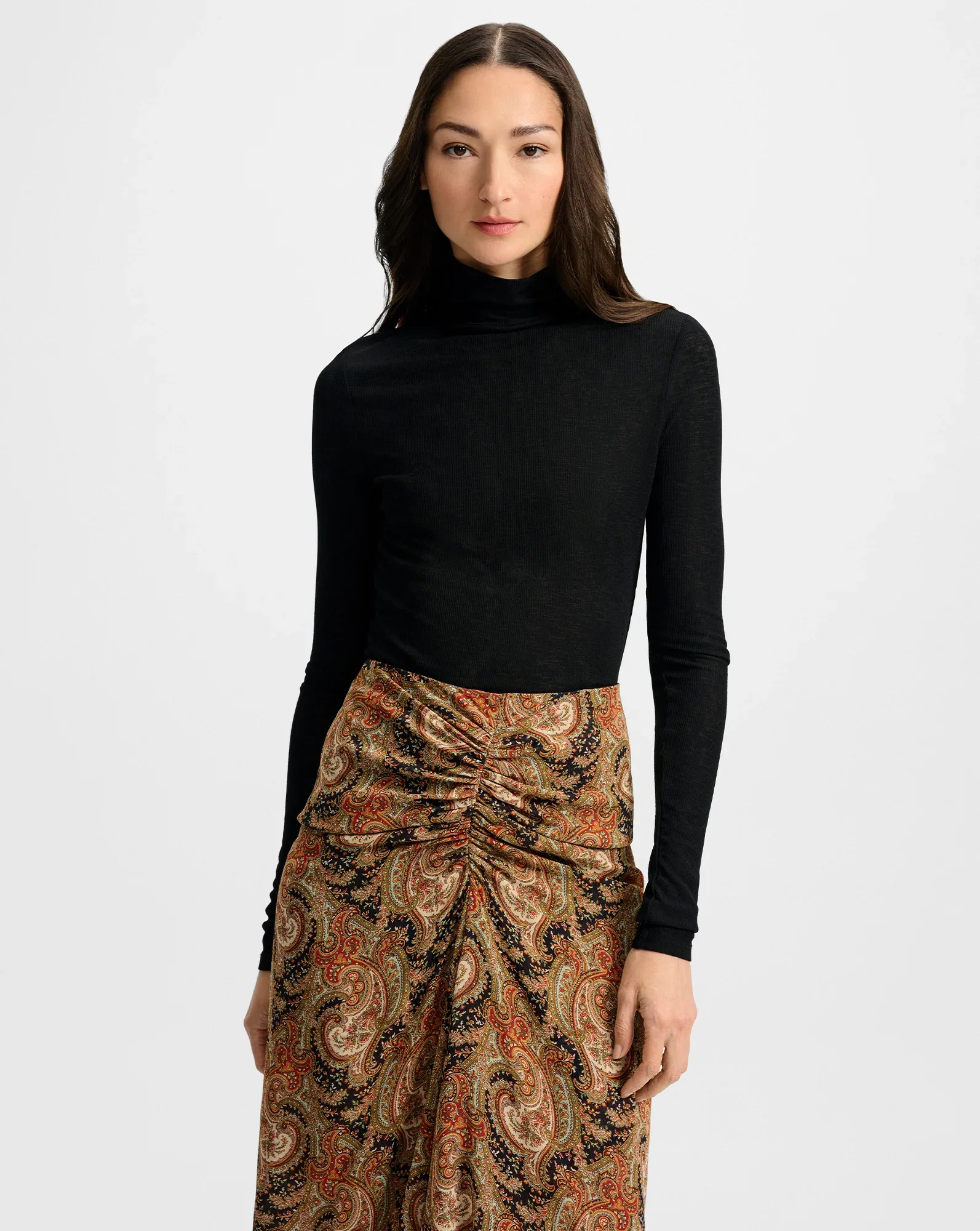 Image of Wyeth Ribbed Turtleneck Top
