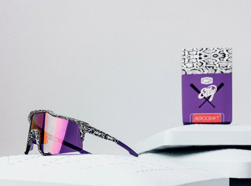 The Elly De La Cruz 2026 Player Series Speedcraft in sharp purple with a unique white venom snake skin frame graphic.