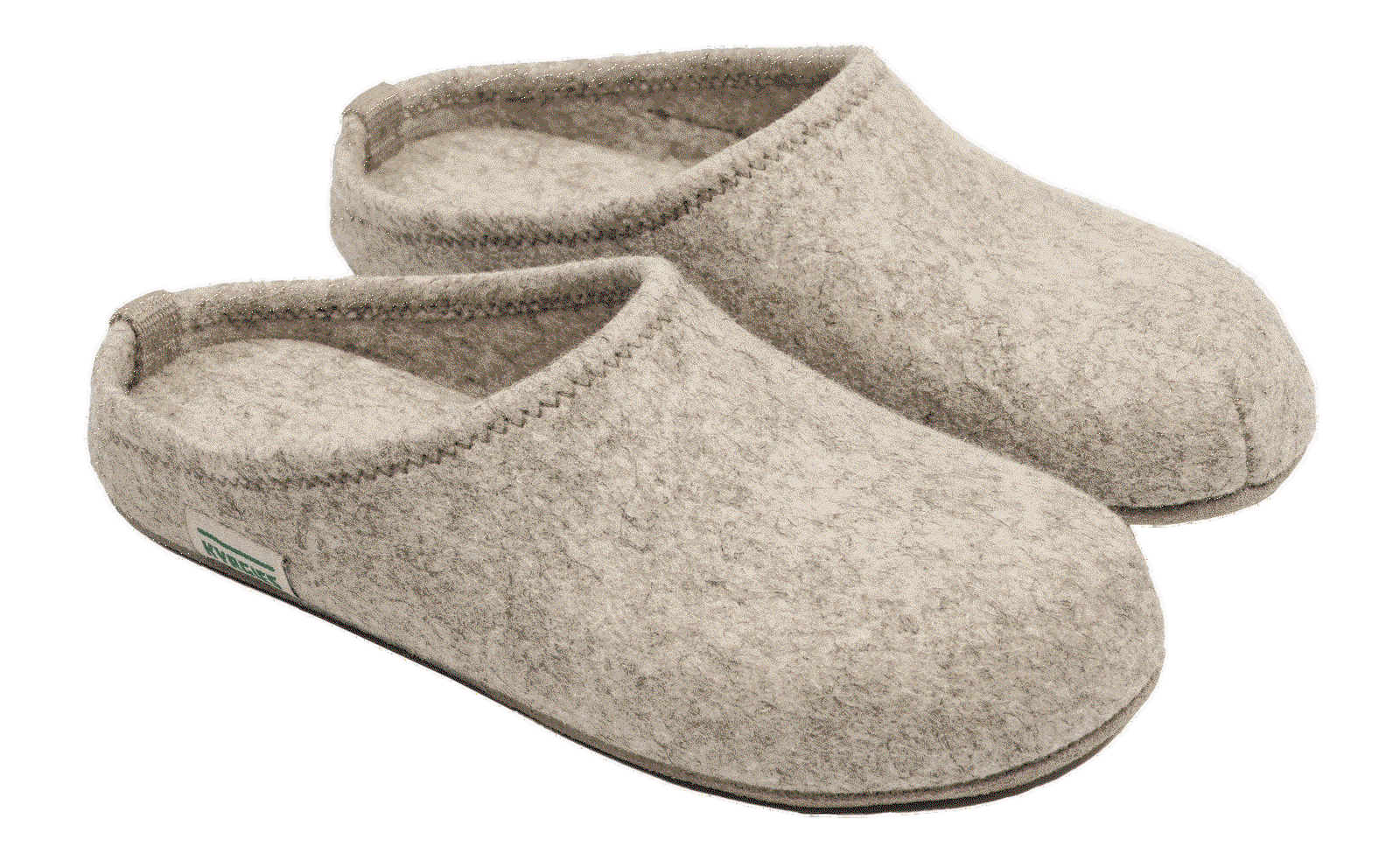 charcoal & oatmeal barefoot slides