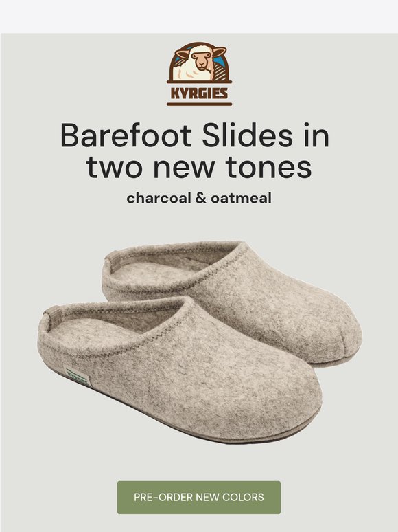 Barefoot Slides in new colors