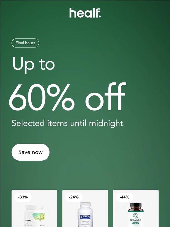 You can still save up to 60%