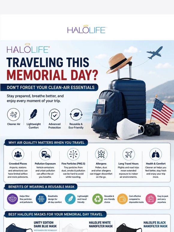 Memorial Day Travel Starts with Cleaner Breathing